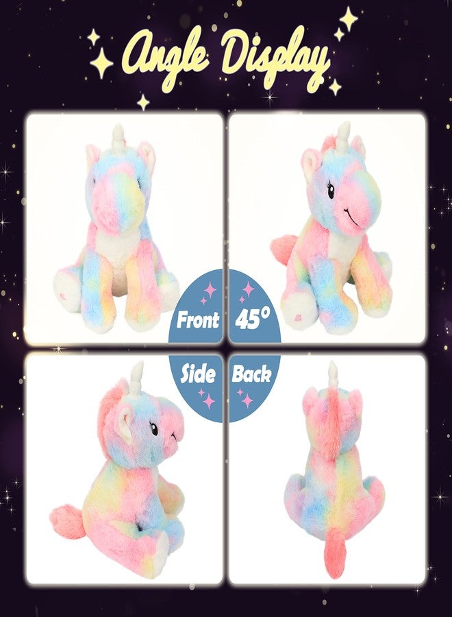 Hopearl LED Plush Unicorn Colorful Lighting Up Stuffed Animal Floppy Night Lights Glow in The Dark Birthday Gifts for Kids Toddler Girls, Rainbow, 12'' - Image 5